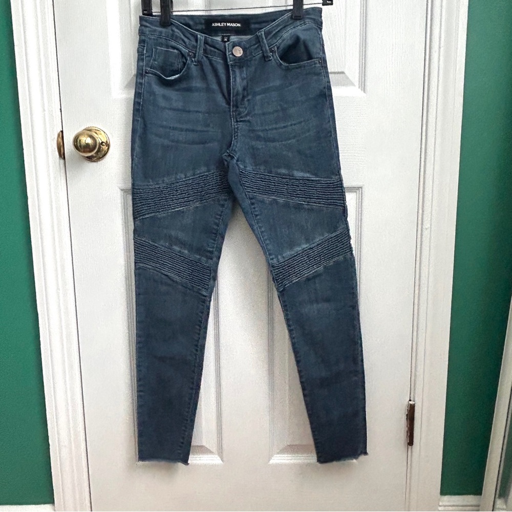 Ashley Mason Skinny Moto Jeans 26
